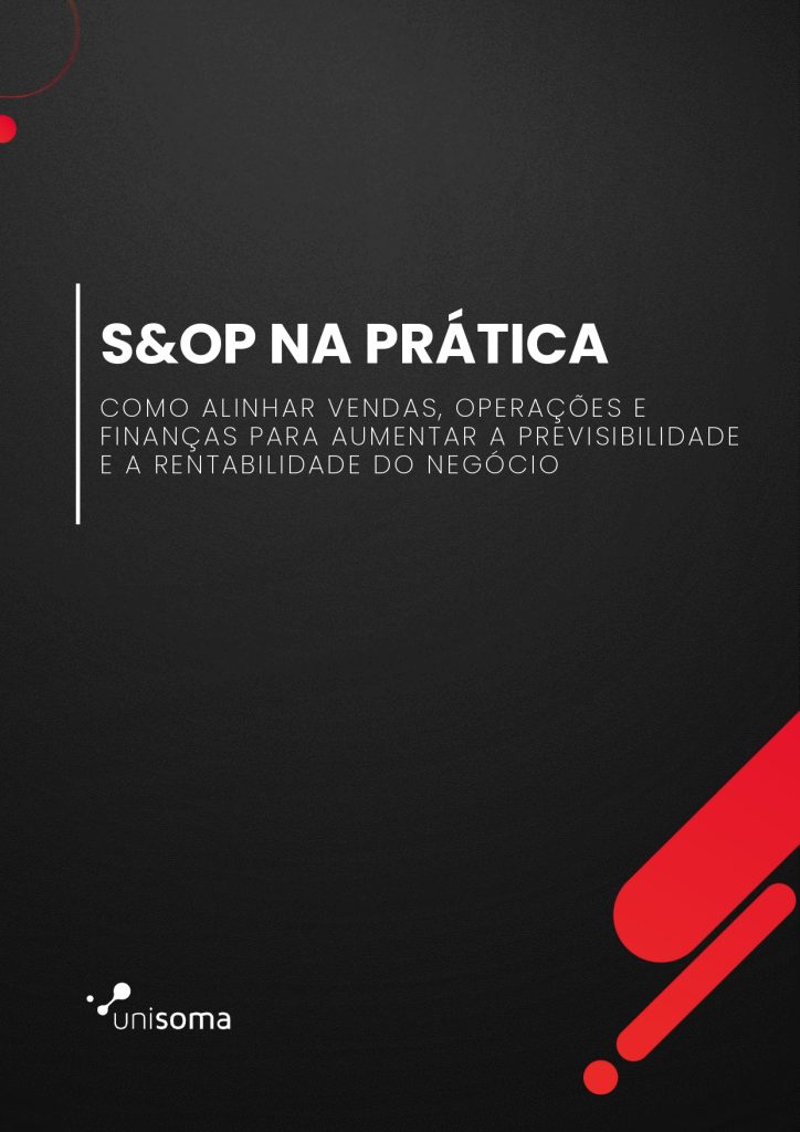 Capa do e-book S&OP na Prática, da UniSoma, guia para alinhar vendas, operações e finanças