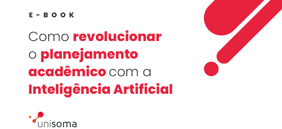 Imagem da capa do e-book sobre planejamento acadêmico desenvolvido pela UniSoma.