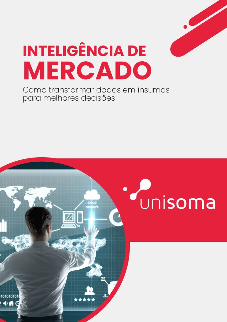 Capa do E-book sobre Inteligência de Mercado produzido pela UniSoma.